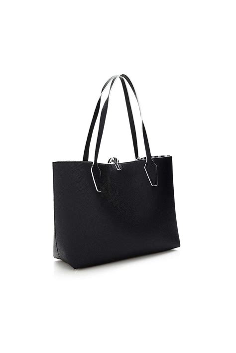 borsa guess shopper bobbi logo nera|Shopper .